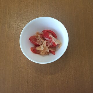 トマト 玉ねぎ オリーブオイルサラダ